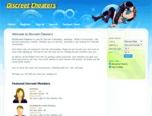 Tablet Screenshot of discreet-cheaters-dating-site.com